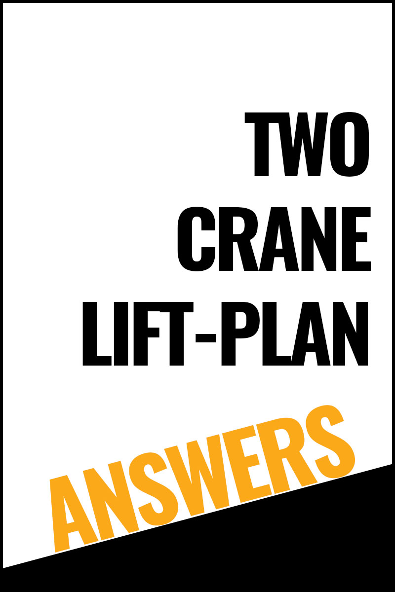 Two Crane Lift Plan