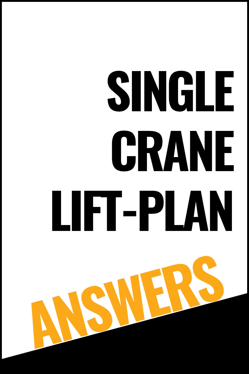 Single Crane Lift Plan