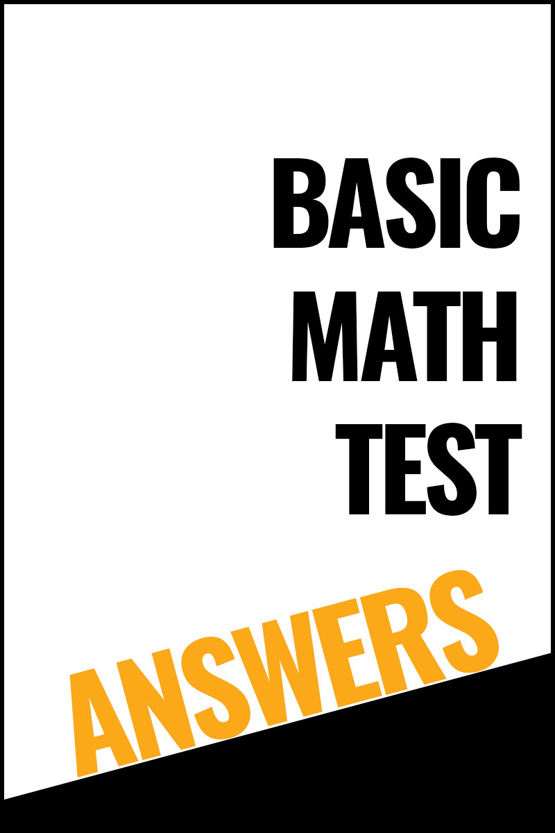 Basic Math Test